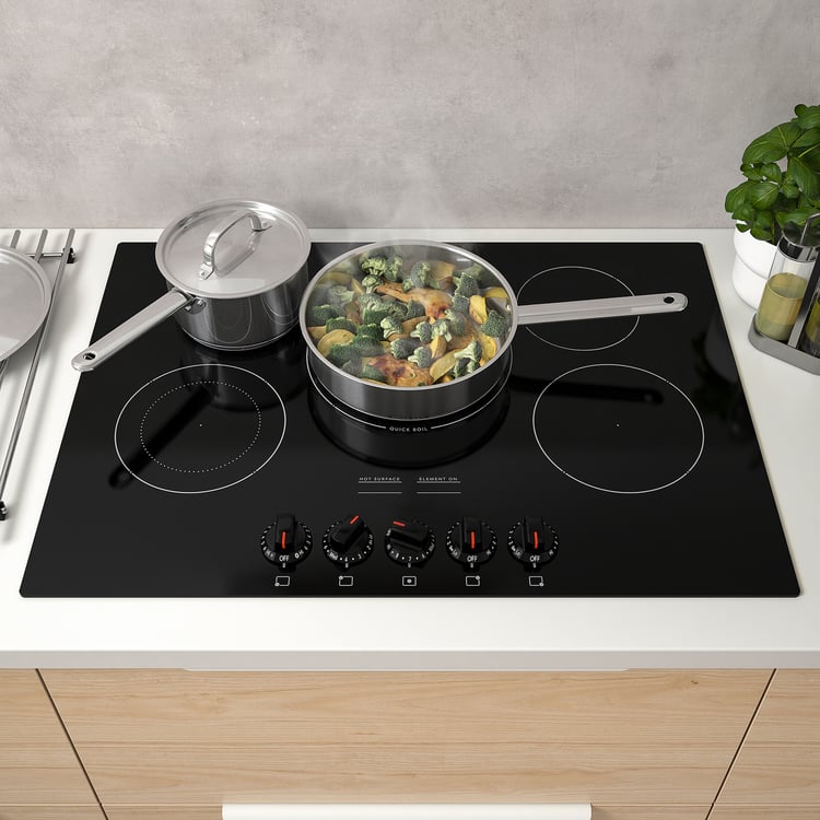 FÖRVÄLLA glass ceramic cooktop, black, 76 cm (30") IKEA CA