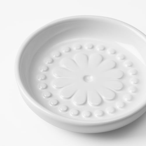 FÖSSTA Sauce dish, set of 2, white/medallion pattern IKEA CA