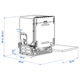 FORNABODA Built-in dishwasher, panel-ready, 24 "