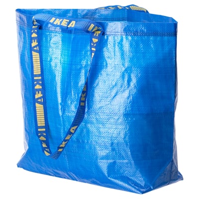 FRAKTA Bag, medium, blue, 17 ¾x7x17 ¾ "/10 gallon