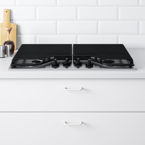 FRAMTID 4 burner gas cooktop Stainless steel IKEA