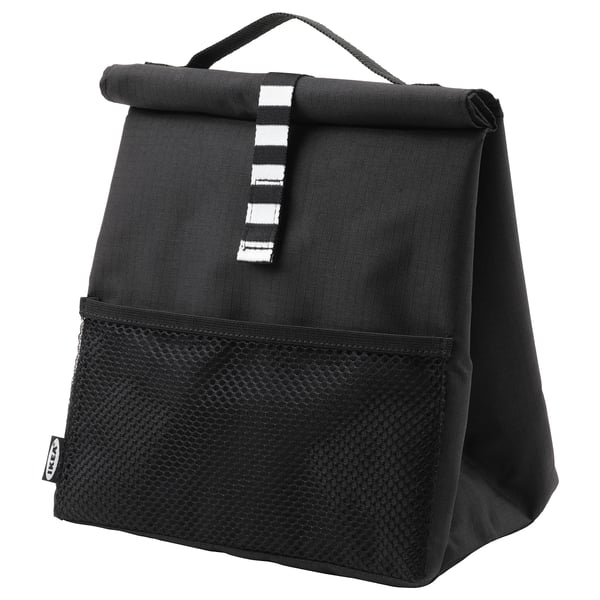 FRAMTUNG lunch bag, black, 22x17x35 cm (8 ¾x6 ¾x13 ¾) - IKEA CA