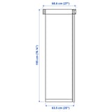 FRIDANS Blackout roller blind, white, 27x76 ¾ "