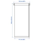FRIDANS Blackout roller blind, white, 30x76 ¾ "