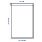 FRIDANS Blackout roller blind, white, 48x76 ¾ "