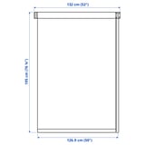 FRIDANS Blackout roller blind, white, 52x76 ¾ "