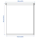 FRIDANS Blackout roller blind, white, 70x76 ¾ "
