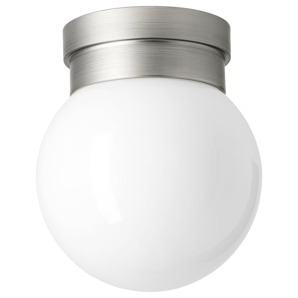 FRIHULT Ceiling/wall lamp, stainless steel color
