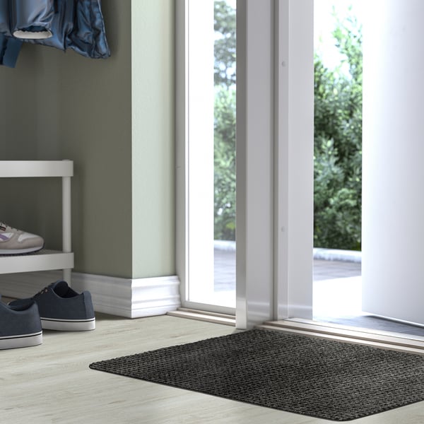FRIKTION Door mat, gray, 1 ' 10 "x2 ' 9 "