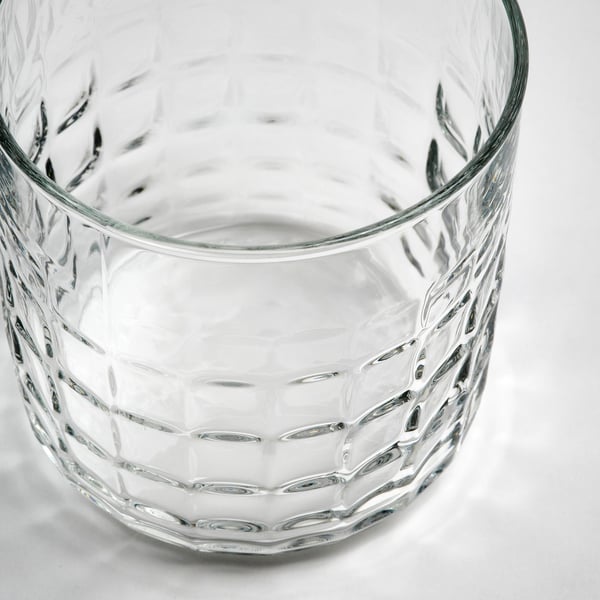 FRÖJDA Glass, clear glass, 10 oz
