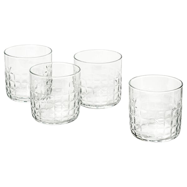 FRÖJDA Glass, clear glass, 10 oz
