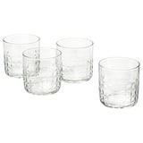 FRÖJDA Glass, clear glass, 10 oz
