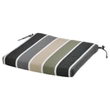 FRÖSÖN Cover for chair pad, outdoor/multicolor stripe pattern, 17 3/8x17 3/8 "