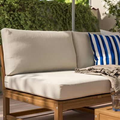 FRÖSÖN Cover for seat pad, outdoor beige, 31 1/2x31 1/2 "