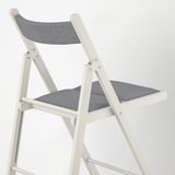 FRÖSVI Folding chair, white/Knisa light gray