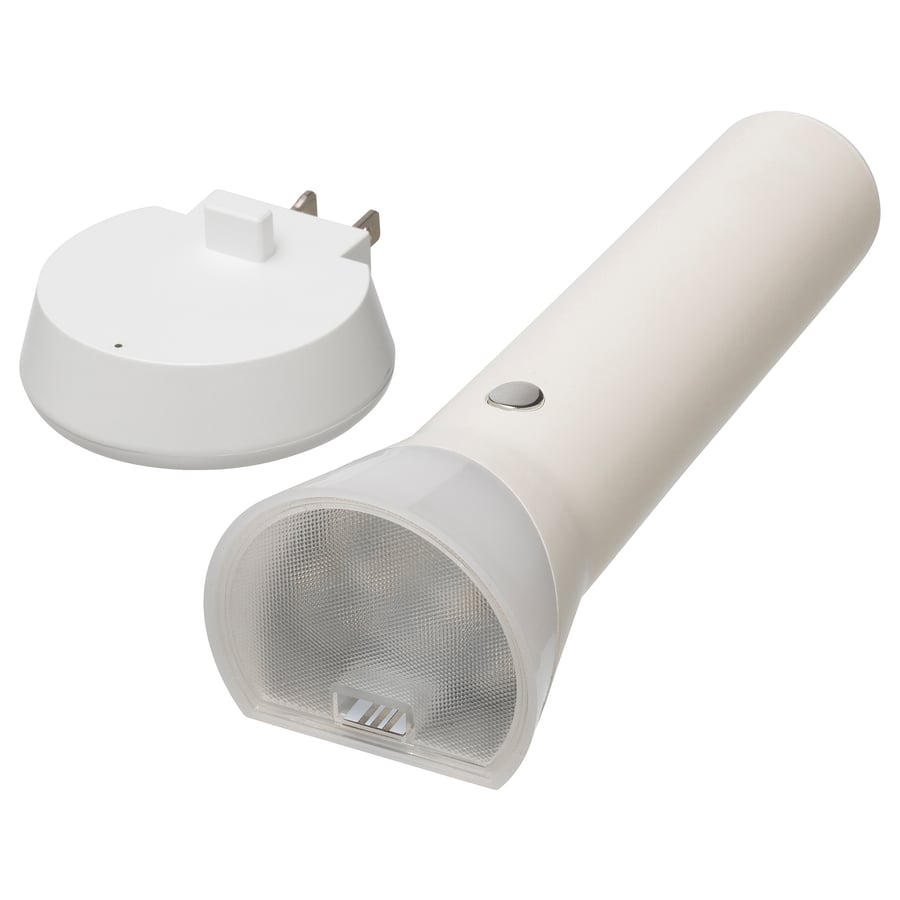 FRYELE Rechargeable LED flashlight, white IKEA CA