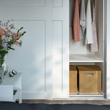 GÄRDESGÅRD Storage box with lid, natural, 12 ½x13 ¾x12 ¼ "