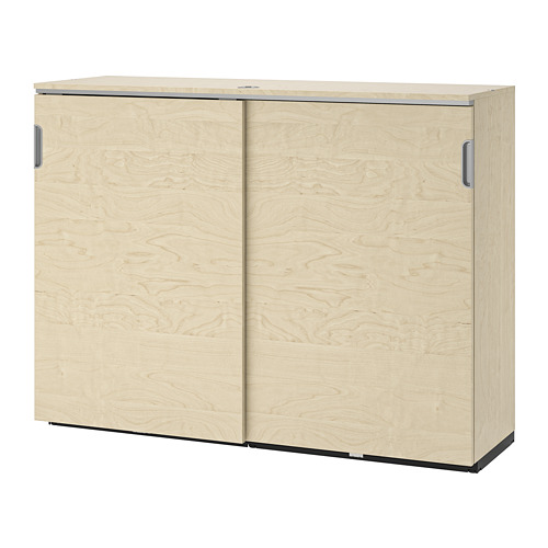 GALANT with sliding doors birch veneer IKEA