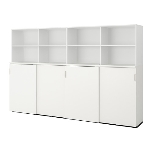 GALANT Storage combination w sliding doors white IKEA