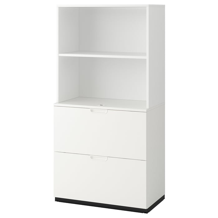 GALANT storage combination with filing, white, 80x160 cm (311/2x63