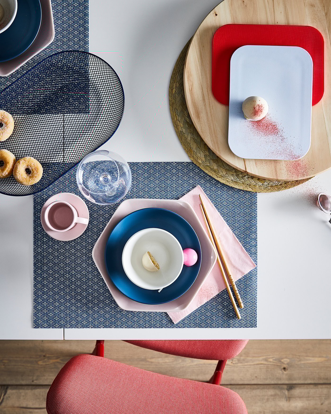 GALLRA Place mat blue/patterned IKEA