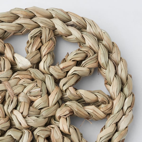 GALLSOPP Coaster, natural/sedge handmade