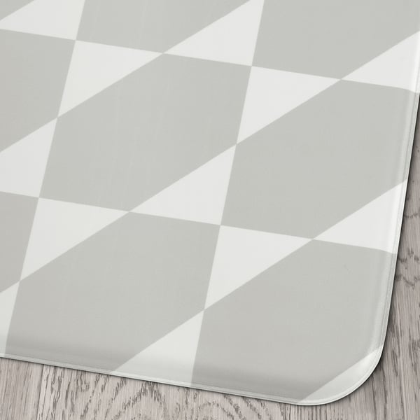 GÅNGPASSAGE Kitchen mat, gray/white, 1 ' 6 "x3 ' 11 "