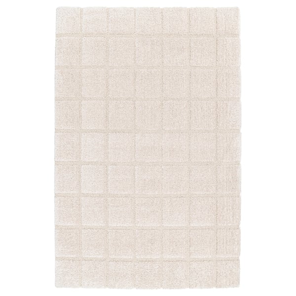 GEOLOG Rug, high pile, off-white, 6 ' 7 "x9 ' 10 "