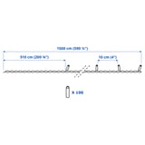 GETKÅL LED string lights, outdoor, 590 1/2 "