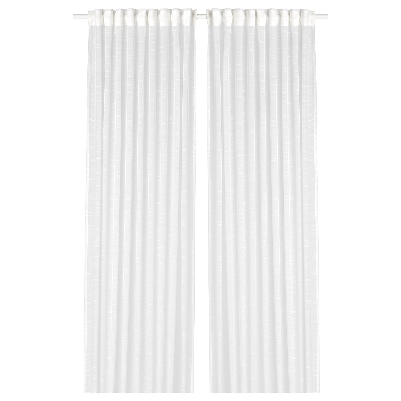 GJERTRUD sheer curtains, 1 pair, white, 145x250 cm (57x98") IKEA CA