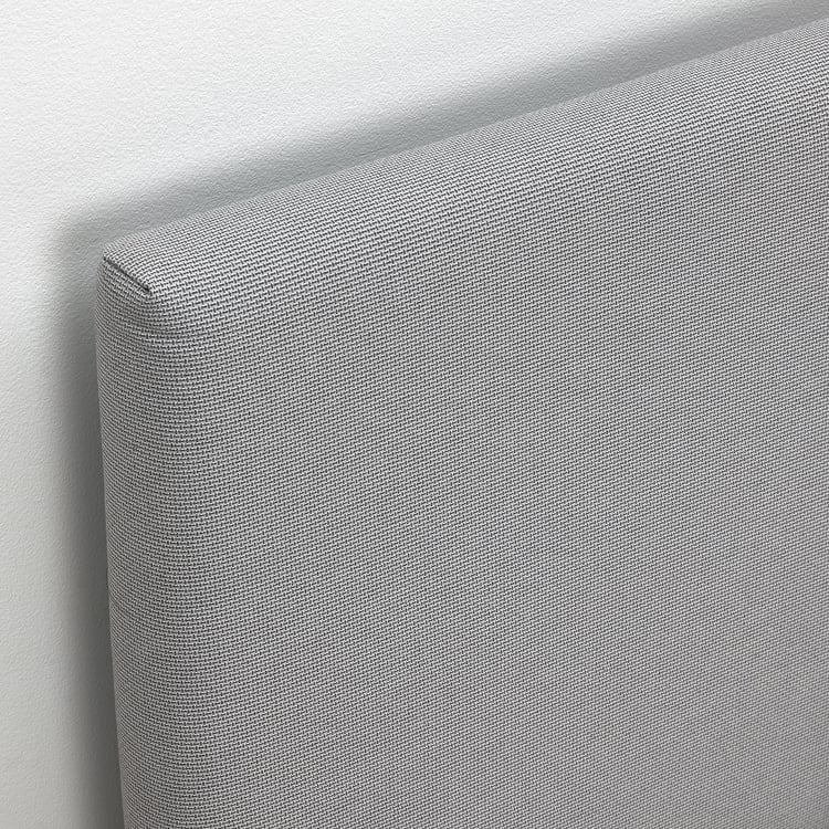 GLADSTAD upholstered bed frame, Kabusa light gray, Twin IKEA CA