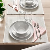 GODMIDDAG 18-piece dinnerware set, white