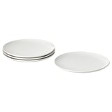 GODMIDDAG Plate, white, 10 "
