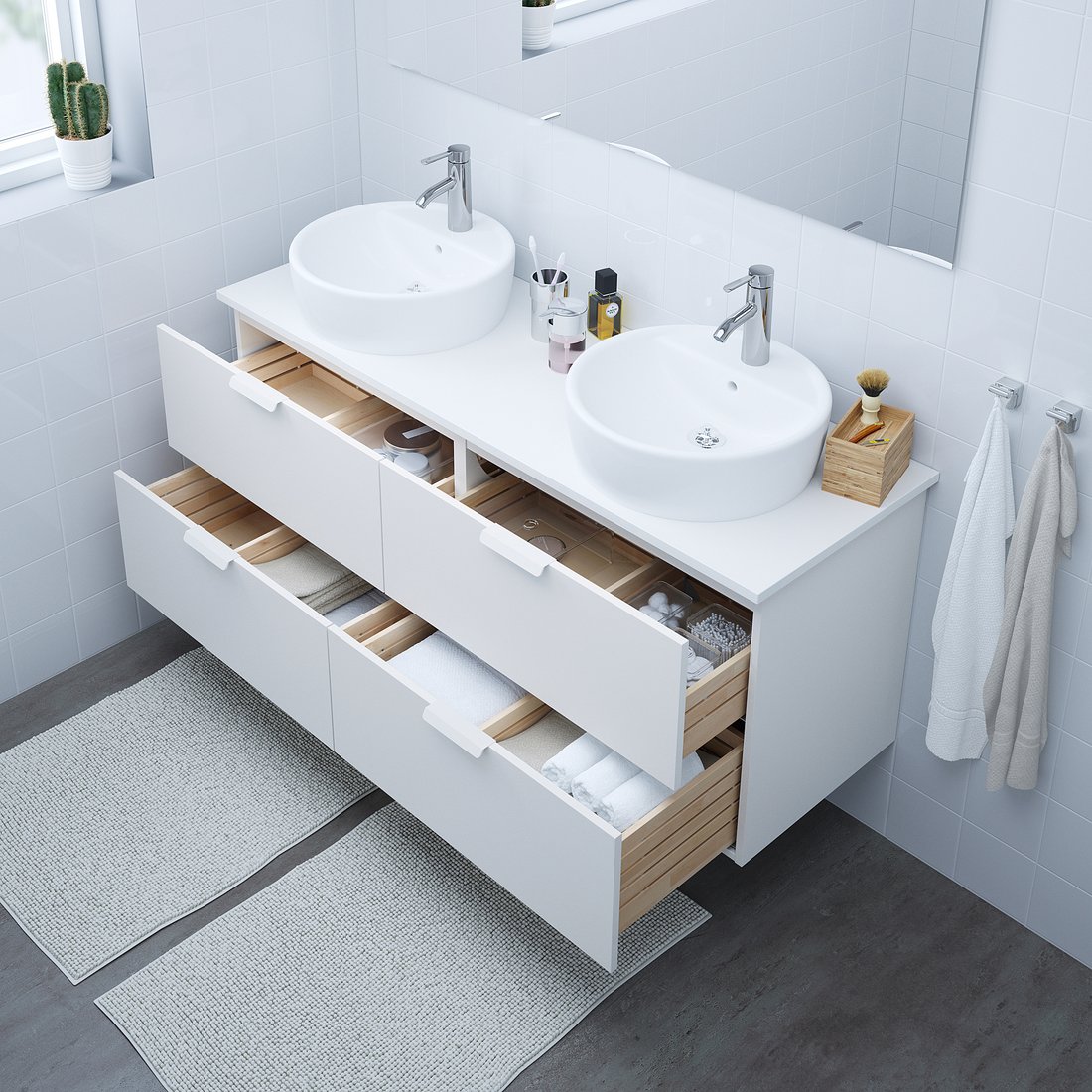 Bathroom vanity white. (Canada) IKEA