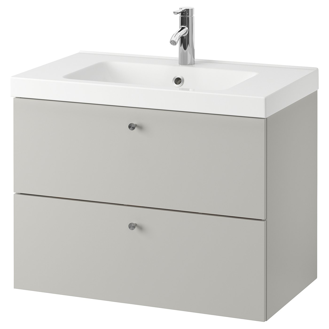 / ODENSVIK Bathroom vanity Gillburen light gray/Dalskär