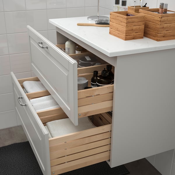 GODMORGON / TOLKEN Bathroom vanity - Kasjön light gray ...