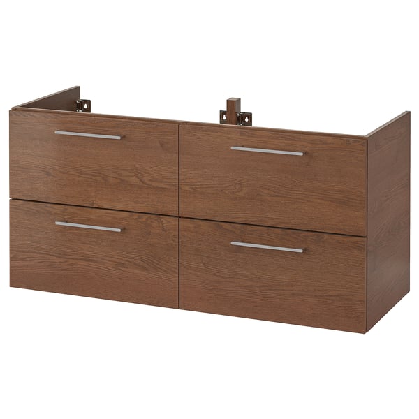 GODMORGON Bathroom vanity - brown stained ash effect - IKEA