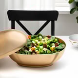 GOKVÄLLÅ Serving bowl with lid, 13x7x8 "