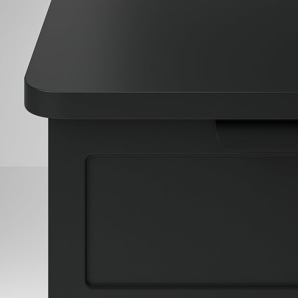 GRÅFJÄLLET Wall-mounted bedside table, anthracite, 16 1/2x11 3/8x12 1/4 "