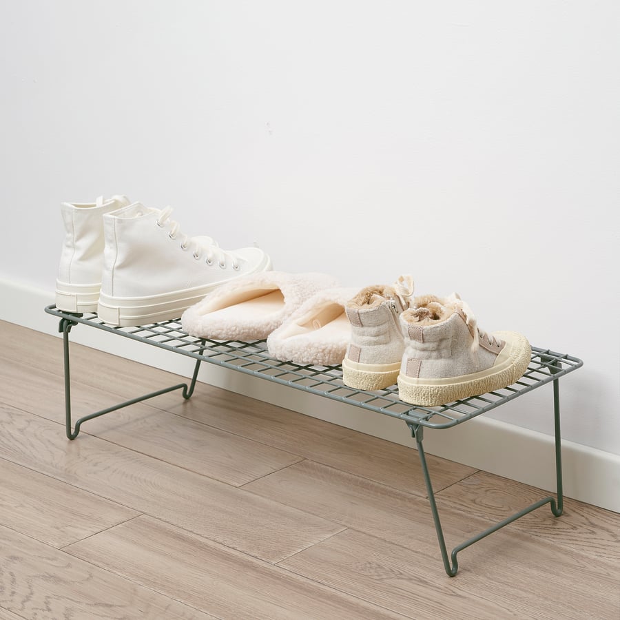 GREJIG Shoe rack, graygreen, 58x27x17 cm (227/8x105/8x63/4") IKEA CA