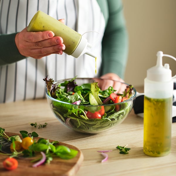 GRILLTIDER Squeeze bottle, white/transparent, 7 oz