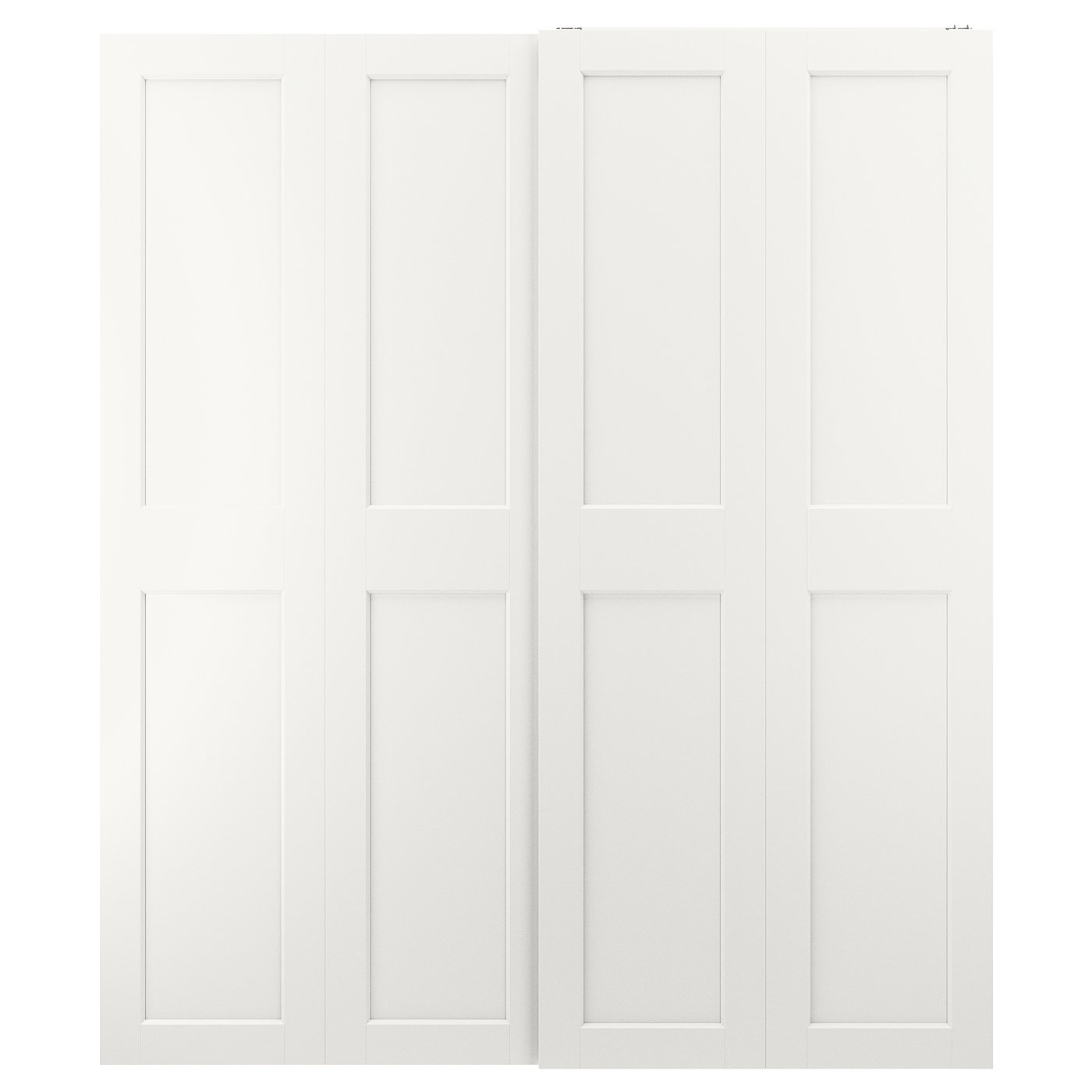 GRIMO Pair of sliding doors - white 200x236 cm (78 3/4x92 7/8 ")