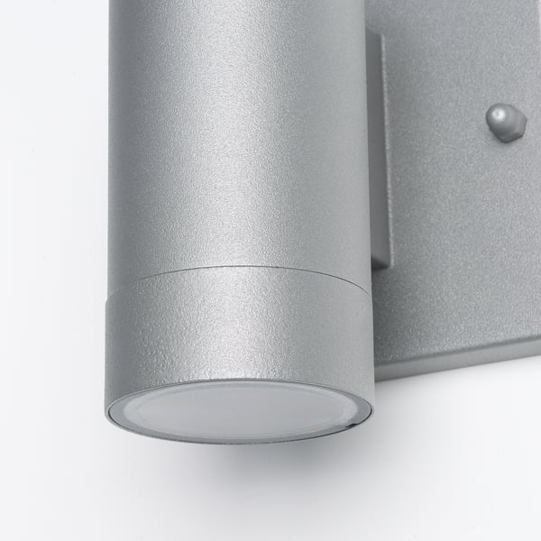 GRÖNSPRÖT Wall lamp, hardwire installation, outdoor aluminium-colour