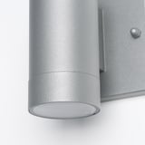 GRÖNSPRÖT Wall lamp, hardwire installation, outdoor aluminium-colour