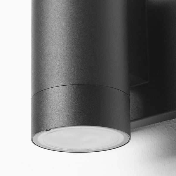 GRÖNSPRÖT Wall lamp, hardwire installation, outdoor black