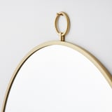 GRYTÅS Mirror, gold-colour, 15 3/4 "