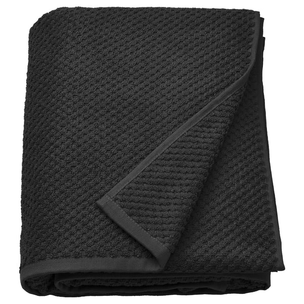 GULVIAL Bath sheet, black, 39x59 "