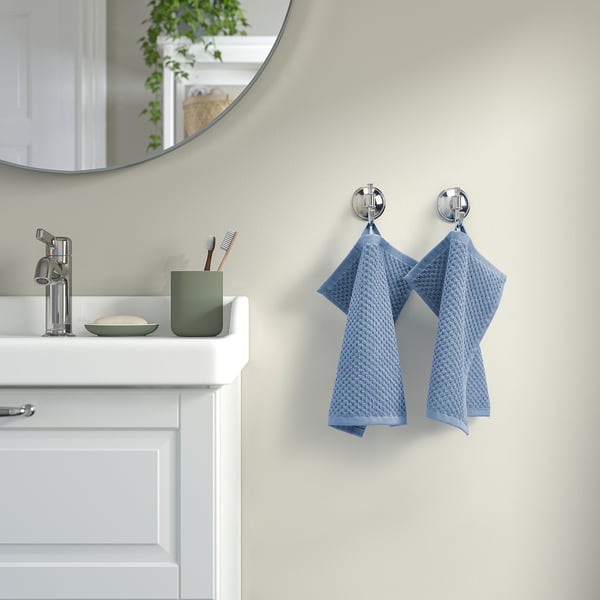 GULVIAL Washcloth, dark gray-blue, 12x12 "