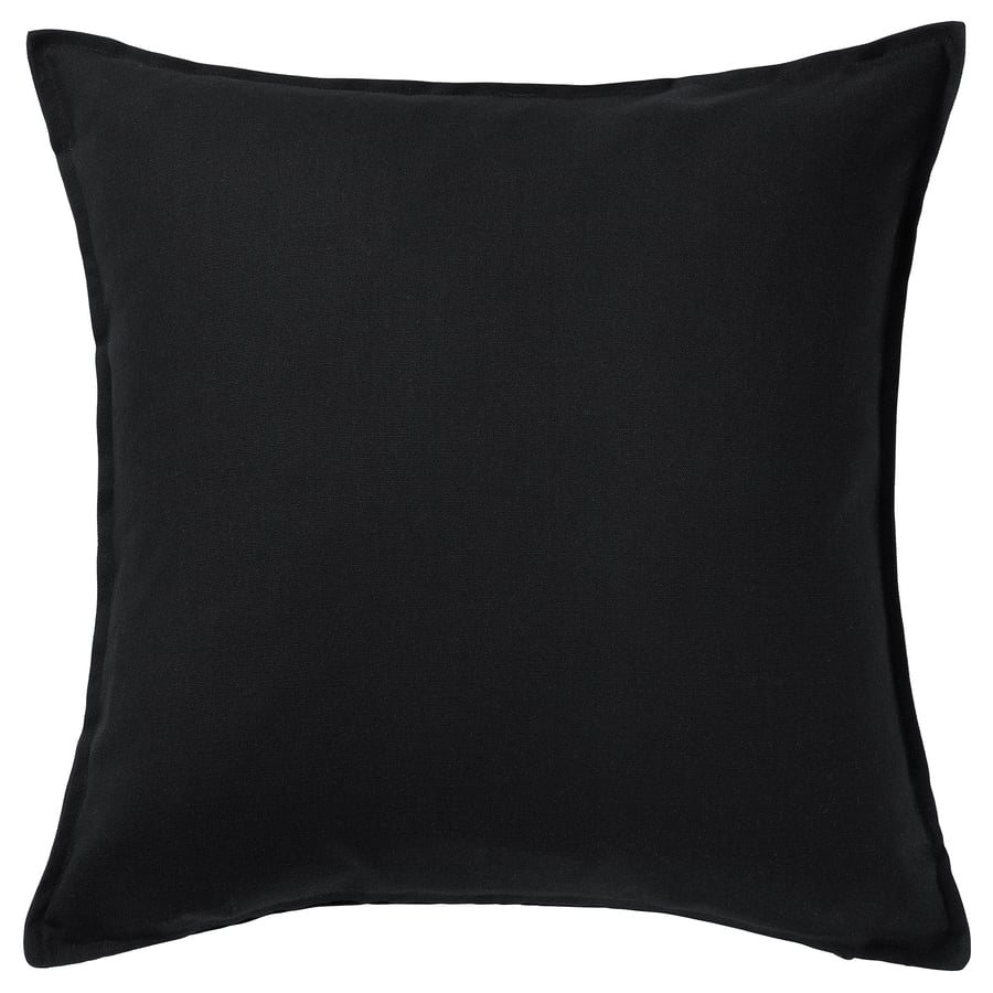GURLI cushion cover, black, 50x50 cm (20x20") IKEA CA
