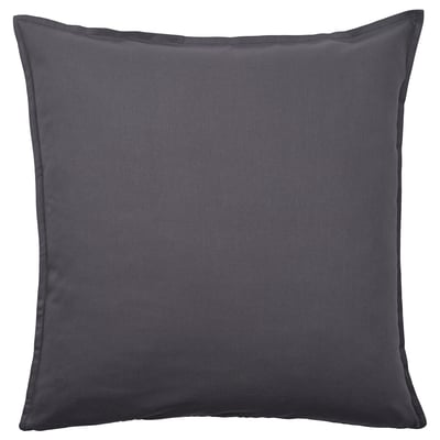 GURLI Cushion cover, dark gray, 26x26 "